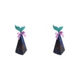 thumbnail image 1 of Yuarrent Cajas de regalo de boda de 20 bolsas-recubrimiento de polvo brillante de doble cara sin derramar polvo decoraciones de de postre sirena Sirena azul profundo 2Conjunto, 1 of 6