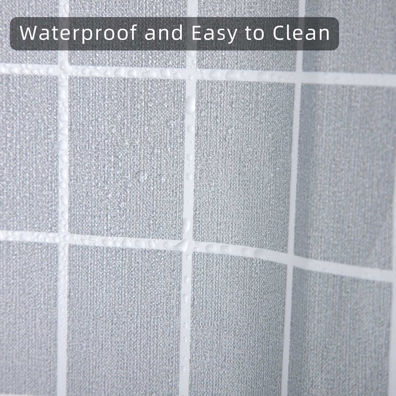 RAY STAR Shower Curtain Liner Plastic 72 x 70 Inches for Bathroom, Extra Long Shower Curtains with 3 Magnets Waterproof Rust-Resistant Grommets 12 Plastic Hooks PEVA Shower Liner