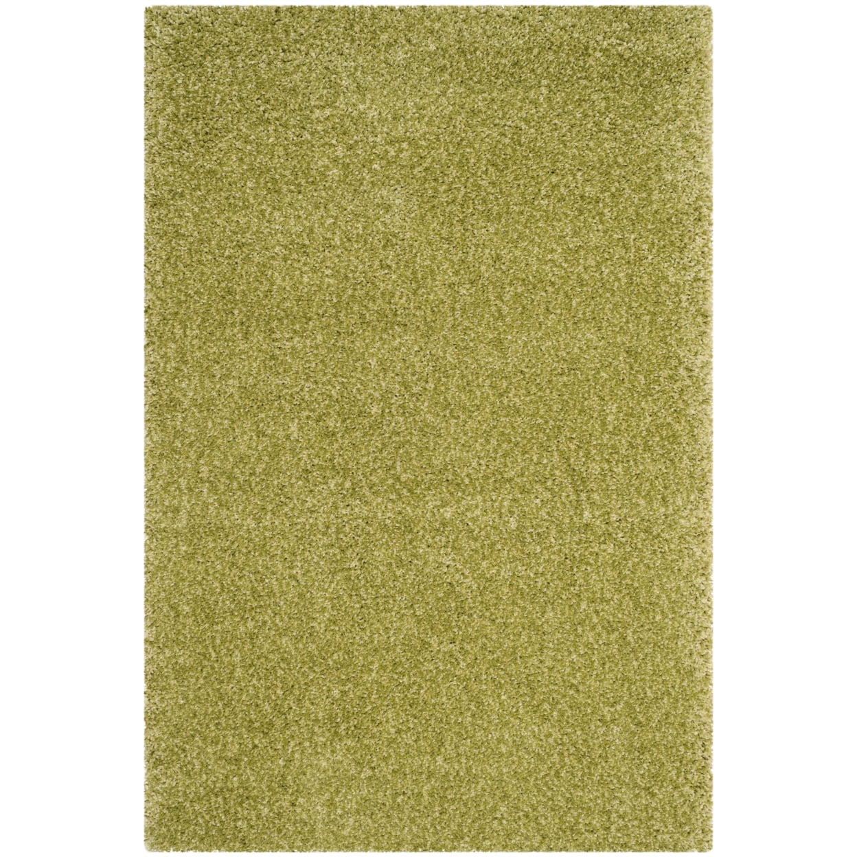SAFAVIEH Santa Monica Chelsey Solid Shag Area Rug, Green, 4' x 6'