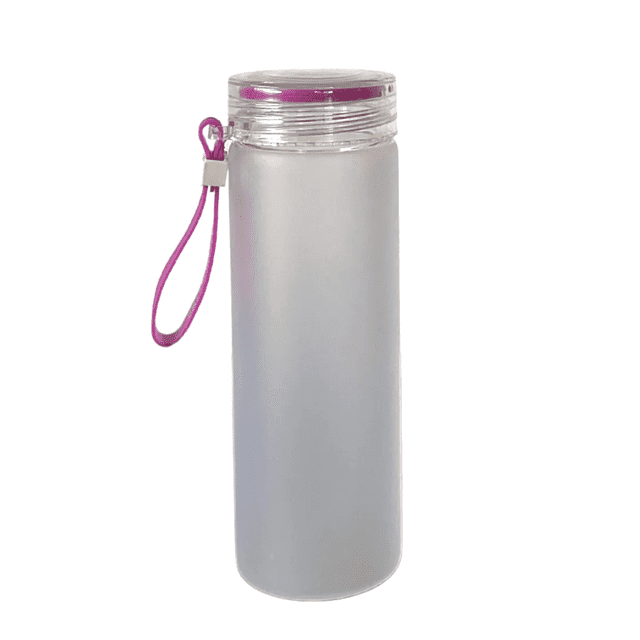 Botella de Cristal para sublimación TLP B16 color Morado1pz