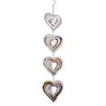 thumbnail image 3 of BKER Stainless Steel Wind Chime Hanging Ornament Circular Heart Shaped Spiral Design For Bird Deterrence, 3 of 5