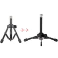 thumbnail image 3 of ammoon MS-12 Mini Foldable Adjustable Desktop Tripod Microphone Stand with MC3 Mic Clip Holder Bracket for Meeting Lectures Podcasts, 3 of 7