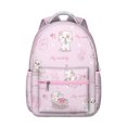 thumbnail image 1 of Watercolor Cat Artwork Student School Backpack with Hand-drawn Cat Graphic and Cat Lover Gift Pattern Design, 1 of 6