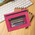 thumbnail image 5 of UALSRZL Under $1! Pencil Pouch for 3 Ring Binder, Large Capacity Pencil Case Oxford Cloth with Zipper, Mesh Pencil/Cosmetic Bag Travel(Free Gift), 5 of 6