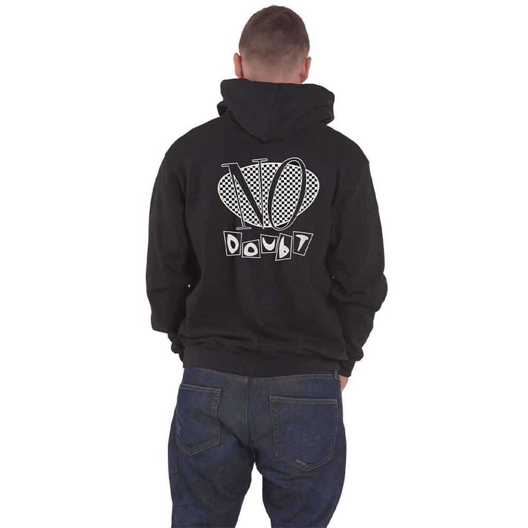 No Doubt Unisex Zipped Hoodie: Checker Logo (Back Print) (XX-Large