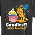thumbnail image 3 of Garfield - Candles Who's Counting - Women's Short Sleeve Graphic T-Shirt, 3 of 5