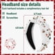 thumbnail image 2 of Diadema con nudo navideño para mujer, diadema ancha con nudo y diamantes de imitación en forma de campana de copo de nieve y coleteros con orejas de conejo, diadema con nudo superior rnada con, 2 of 3