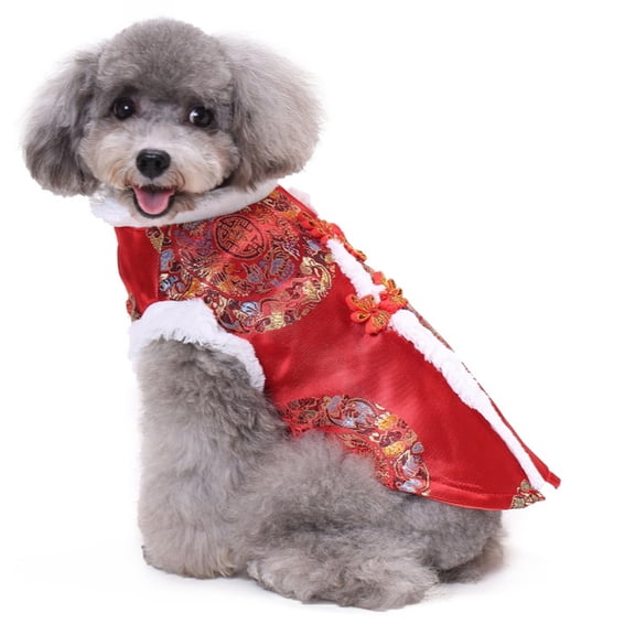 Dog clothes Tang suit pet clothes New Year clothes Dog New Year red clothes