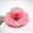 Pink, variant on YHAJDS Beach Straw Hat Wide Brim UPF 50 Summer Sun Protection Cap Kids