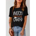 thumbnail image 3 of POGLIP T-Shirt à Manches Courtes pour Femmes Black WITCH Better Have My CANDY, 3 of 6