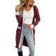 thumbnail image 3 of Txlixc Cardigan femenino, contraste de color de manga larga Midi knitwear Txlixc moda, 3 of 9