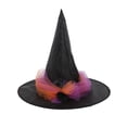 thumbnail image 4 of Helii Clearance Witch Hat for Women Halloween Costume Accessory 6 Styles Available Soft Polyurethane Fiber Comfortable Fit for Halloween Party Cosplay Photo Shoot, 4 of 4