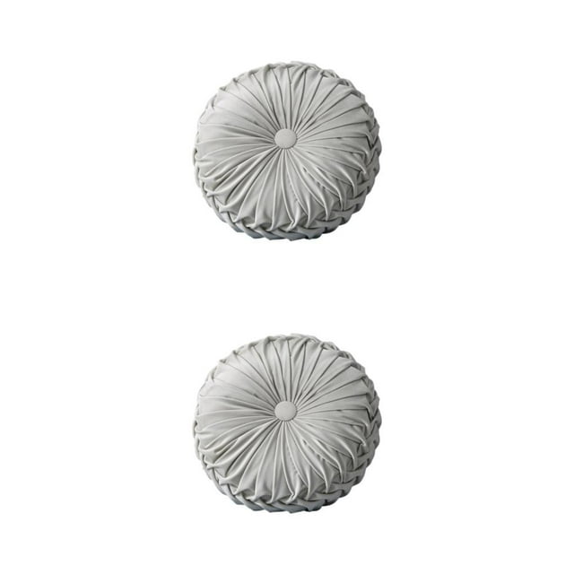 Maytalsory Skin Friendly Decorative Throw Pillow Made With Polyester And PP Cotton Decorative Cushion Simple light grey 38CM 2Set