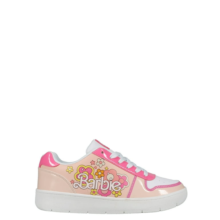 Fashion Girls Size 3 Barbie High Top Trainer Sneakers