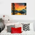 thumbnail image 5 of BCIIG Sunset Lake Mountains Wall Art Print for Living Room Bedroom Home Office Decor 20x16in, 5 of 6