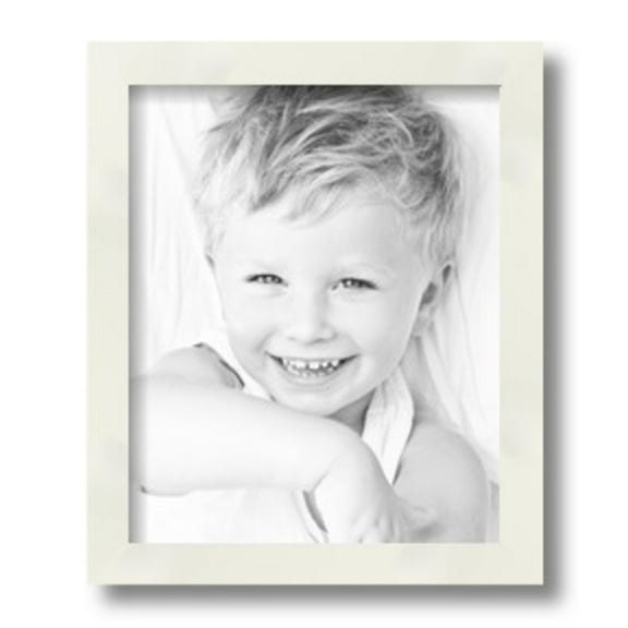 ArtToFrames 9" x 11" White Picture Frame, 9x11 inch White Wood Poster Frame (WOM-5140)