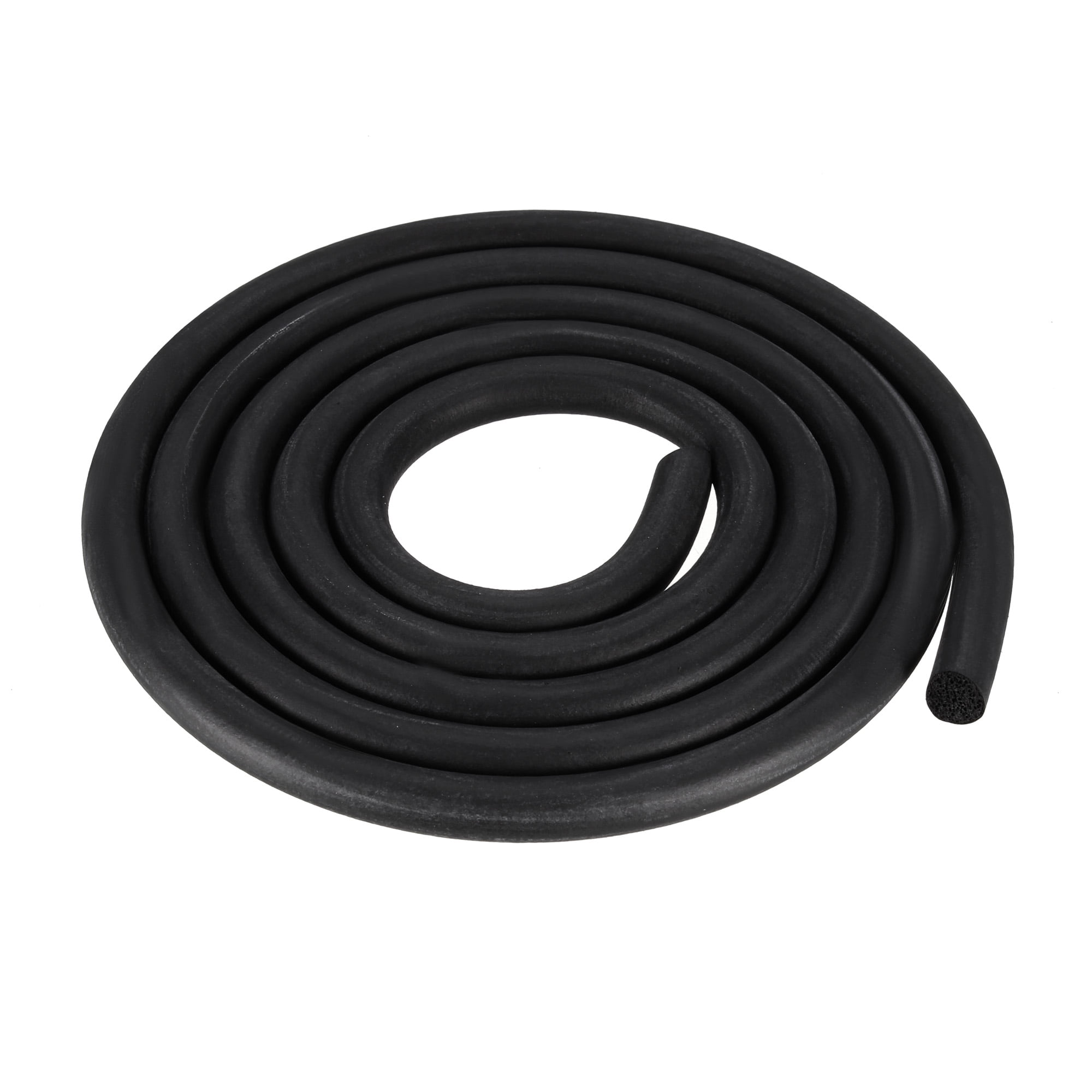 Foam Rubber Seal Weather Strip 6mm Dia 1 Meter Long Black