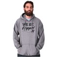 thumbnail image 5 of Funny We Be Trippin Airplane Travel Unisex Plus Fleece Graphic Hoodie Brisco Brands 2X, 5 of 6