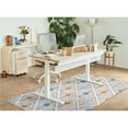 thumbnail image 2 of Linon Motif Printed Faux Rabbit Blinx Polyester 3'x5' Accent Rug in Ivory, 2 of 8