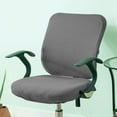 thumbnail image 4 of AIGIA Computer Office Chair Cover Stretch Elastic Slipcover 2 Piece Stretchable Knitted Universal Computer Chair Seat Cover, 4 of 21