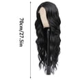 thumbnail image 3 of Peluca para mujer, conjunto de cabello rizado pequeño, rizos ondulados, se puede alisar y ondular, 27.55 pulgadas (70 cm) de longitud (bandas)., 3 of 4