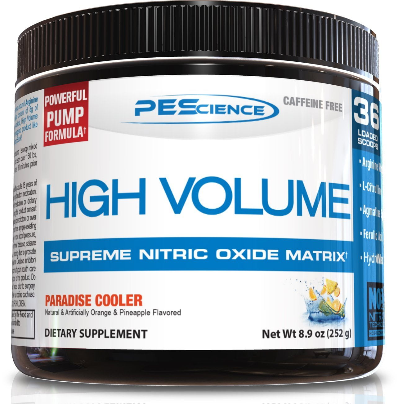 High Volume Supreme Nitric Oxide Matrix CaffeineFree PreWorkout  Paradise Cooler (8.9 oz / 18 Servings)