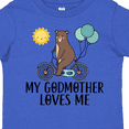 thumbnail image 4 of Inktastic My Godmother Loves Me Bear Boys or Girls Toddler T-Shirt, 4 of 5