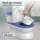 thumbnail image 5 of BEBBLY Bañito Entrenador Infantil con Sonido Musical Portarrollo y Almacenamiento Asiento Antiderrapante para Niños y Niñas de 6 Meses a 3 Años Fácil de Limpiar Ideal para Aprender a Ir al Baño (Azul), 5 of 7