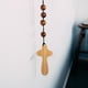 thumbnail image 3 of adornos de cruz de madera para llevar en el bolsillo. Regalos religiosos. Artesanía en cruz de madera., 3 of 7