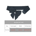 thumbnail image 3 of INSPIRE CHIC Women's 2Pcs Elastic Wide Belt Dress Bowknot Waistband Decoration Fashion Versatile Belts 27.6x2.3' Black+Navy Blue, 3 of 5