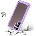 thumbnail image 6 of Designed for Apple iPhone XR Hybrid Transparent Rubber with Metal Buttons & Camera Edges Hard TPU Corner Bumper Frame Shockproof Phone Case Cover [Purple], 6 of 8