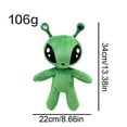 thumbnail image 3 of IKEA AFTONSPARV Peluche de alienígena verde Juguetes de peluche de alienígena Animal de peluche suave y lindo Regalos de animales-FO-, 3 of 4