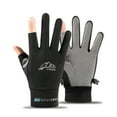 thumbnail image 2 of Summer Ice Silk Sunscreen Fishing Gloves with Two Fingers Exposed, Thin, Breathable, Driving, 2 of 16