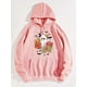 thumbnail image 2 of Sudadera Con Capucha Con Bolsillo De Canguro Con Estampado De Halloween, Sudadera Con Capucha De Manga Larga Informal Con Cordón, Ropa De Mujer, 2 of 4