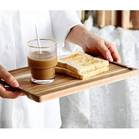 

Clearance Sale! Kitchen Mat Mbxmh Clearance Acacia Wood Tray Solid Wood Tray Rectangular Wooden C Wood Serving Tray Durable Dishwasher Rectangular Party Plates Household Tableware Tray X1
