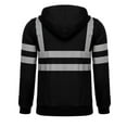 thumbnail image 5 of Dovford Long Sleeve Reflective Hoodies for Men Construction Safety Shirts for Men High Visibility Shirt Hoodie, 5 of 5