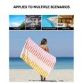 thumbnail image 5 of Colorful Stripe Towel Set of 3, Soft Microfiber Bath Towels, Hand Towel, Washcloths, Modern Pink Red Yellow Vertical Striped Quick-Dry Absorbent Towels for Bathroom Kitchen Hotel Beach Gym Spa, 5 of 7