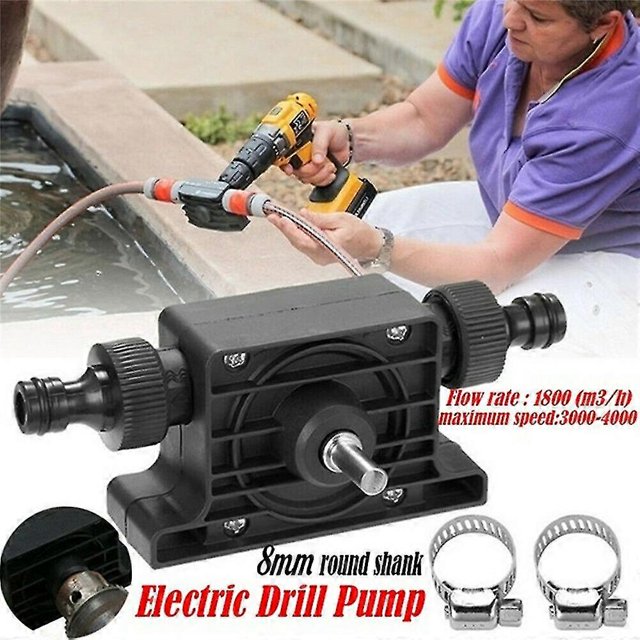 Hand Electric Drill Pump Drive Self Priming Pump Water Oil Fluid Transfer Small