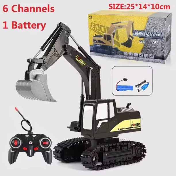 Excavadora de Control remoto para niños, excavadora, camión de basura, juguetes de coche Rc, ingeniería eléctrica, modelo de vehículo de alta tecnología de 2,4g, juguetes para niños, regalos