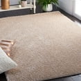 thumbnail image 2 of SAFAVIEH Tahoe Joey Modern Shag Area Rug, 6'7" x 6'7" Square, Beige, 2 of 8