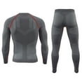 thumbnail image 4 of YAYUBA 2 Set Men's Thermal Underwear Long Johns with Lined, Thermals for Men Base Layer Cold Weather Top Bottom, 4 of 4