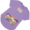 thumbnail image 2 of Nickelodeon Womens 90's Shirt, Rugrats Cast Curved Hem Tee Purple – 2XL, 2 of 7