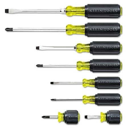 Klein Tools 8-Piece Cushion-Grip Screwdriver Set, Cabinet/Keystone/Phillips