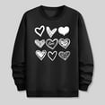 thumbnail image 5 of FAWUUDO Men Valentine's Tops Red Heart Printed Shirts Long Sleeve Clothes, 5 of 7