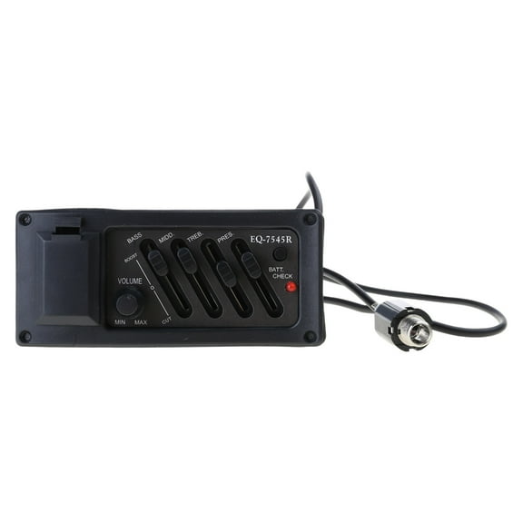 SIEYIO Acoustic Guitar Pickup Electric Box Pickup 4-Bands Equalizer with Tuner Backlight Acoustic Guitar Pickup Replacements