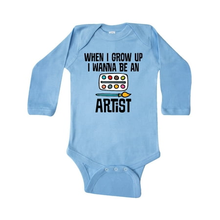

Inktastic Future Artist Gift Baby Boy or Baby Girl Long Sleeve Bodysuit