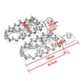 thumbnail image 3 of Motorcycle Front Driver Footrests Footpegs for Motorcycle Front Driver Pedals XL883 2007-2010 Red, 3 of 8