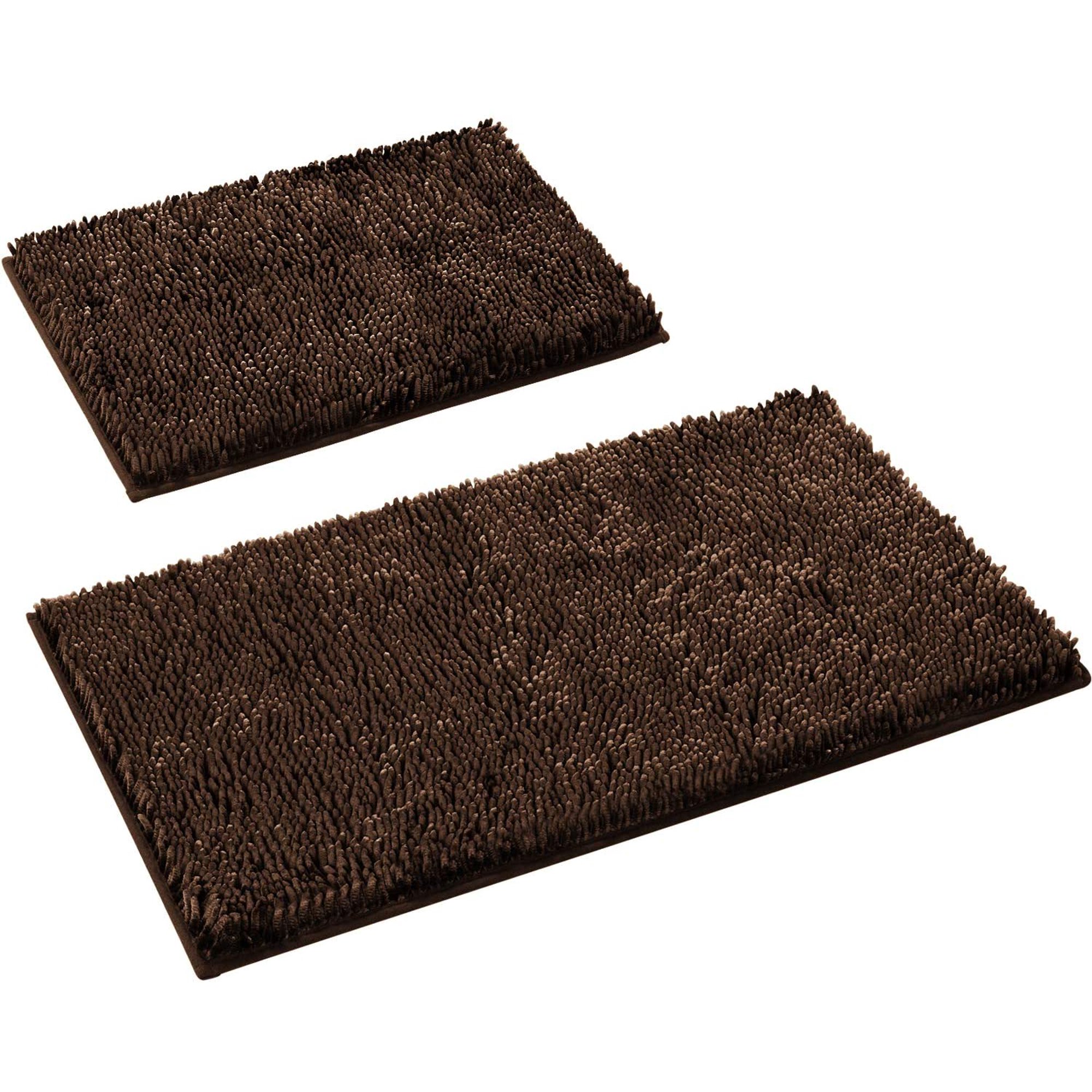 dark brown bath mat sets