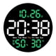 thumbnail image 2 of RKSTN Electronic clock Round Clock Multi-function Remote Control Clock Living Room Wall Clock Home Decoration Digital Electronic Clock Silent Clock Color Screen Clock, 2 of 9