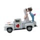 thumbnail image 4 of Decoración de camioneta vintage para el Día de San Valentín, modelo de camioneta, escritorio para el hogar con puertas que se abren. Estilo A, 4 of 9
